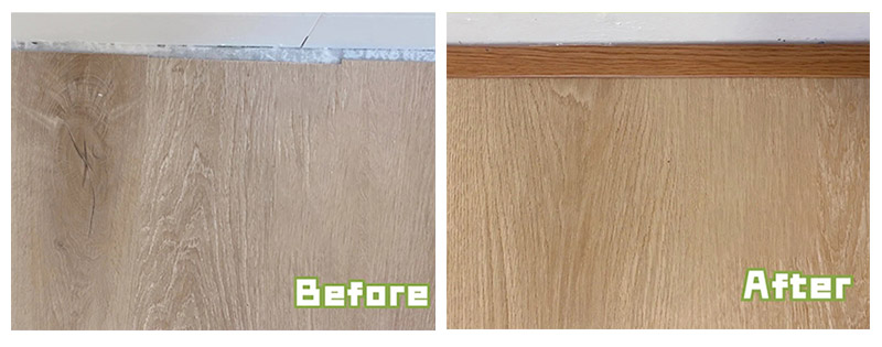 แถบขอบพื้นพีวีซีรูปตัว L ขนาด 13 * 13 มม