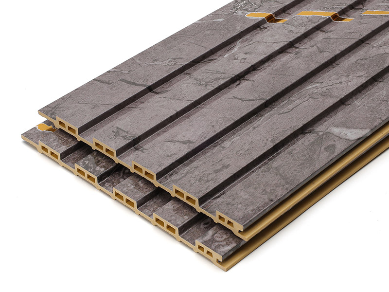 แผงผนังกลวงร่อง PVC กันน้ำ 155 * 17 มม