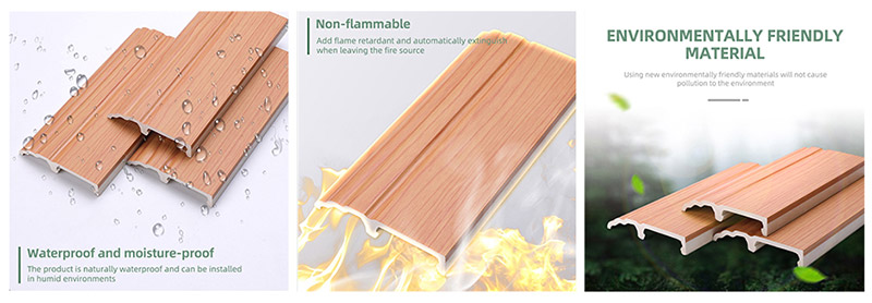 กระดานรอบ PVC แบบหนีบ 85*16 มม