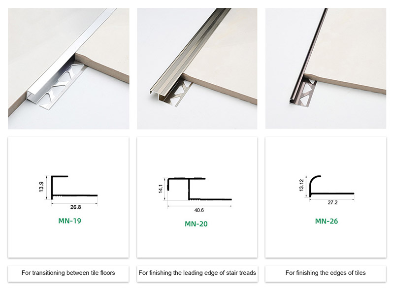 โปรไฟล์จมูกบันไดอลูมิเนียม