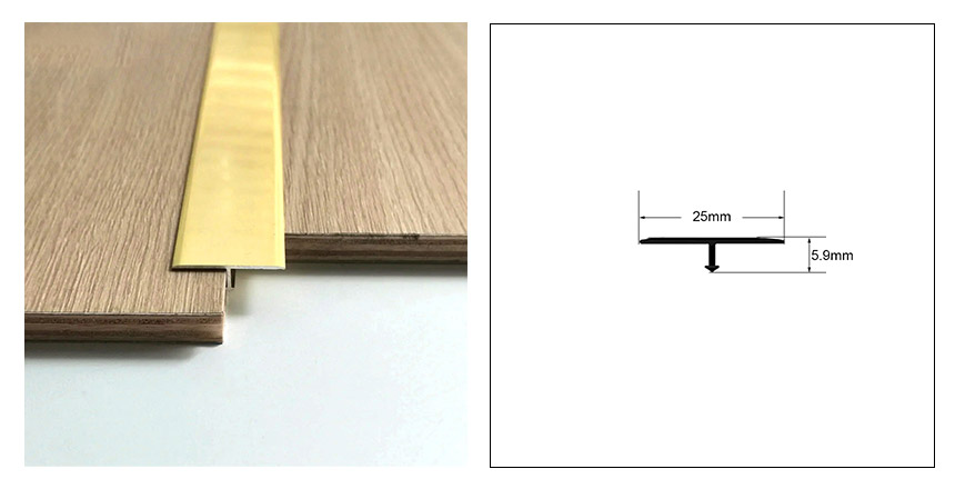 แผ่นปิดพื้นอลูมิเนียมอัลลอยด์รูปตัว T