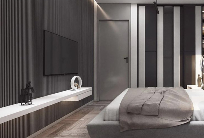 แผ่นผนังพลาสติกผสมไม้