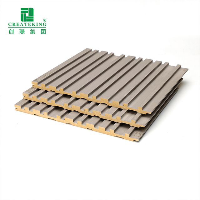 แผ่นผนังร่องทึบ PVC ป้องกันโรคราน้ำค้าง 165 * 7.8 มม