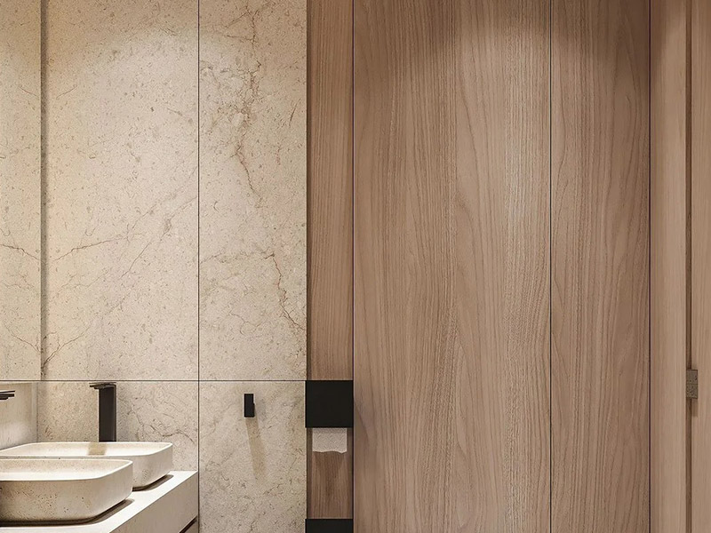 แผ่นหินอ่อนพีวีซีในห้องน้ำ