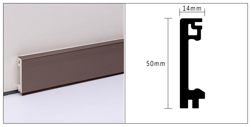 กระดานบัว WPC ขนาด 50*14 มม