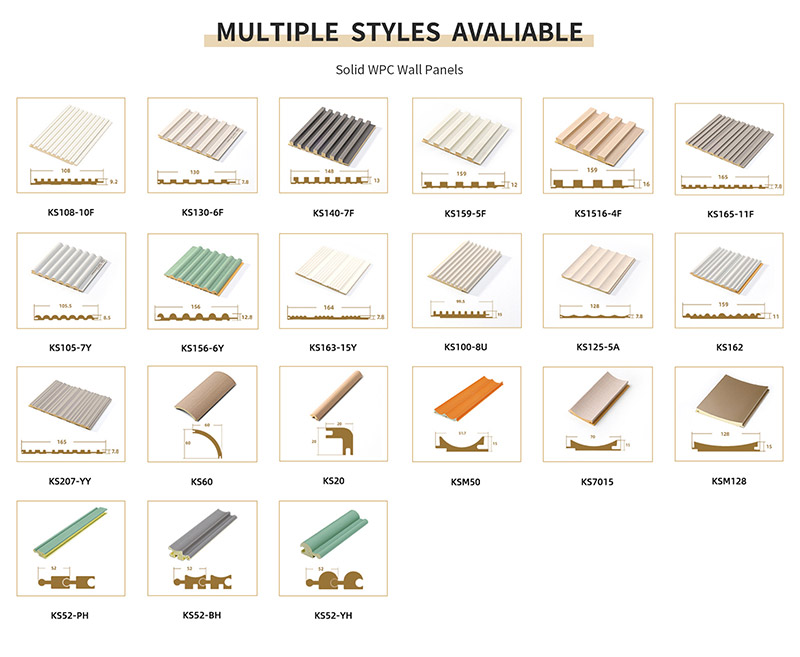 แผงผนัง WPC ที่เป็นของแข็ง