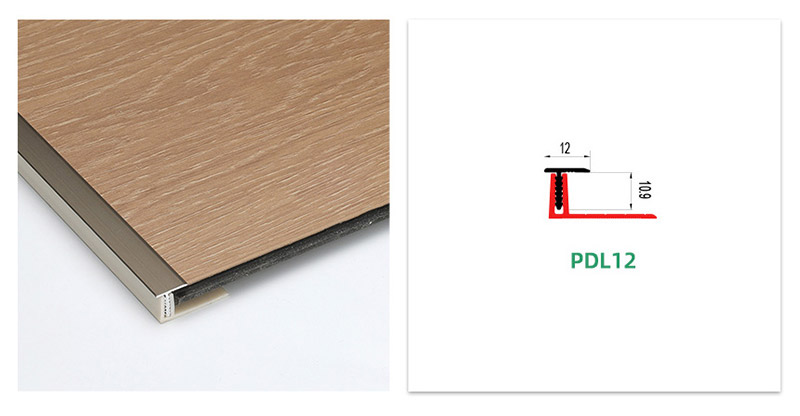 อลูมิเนียม Offset T Moulding Slide Out Box Trim