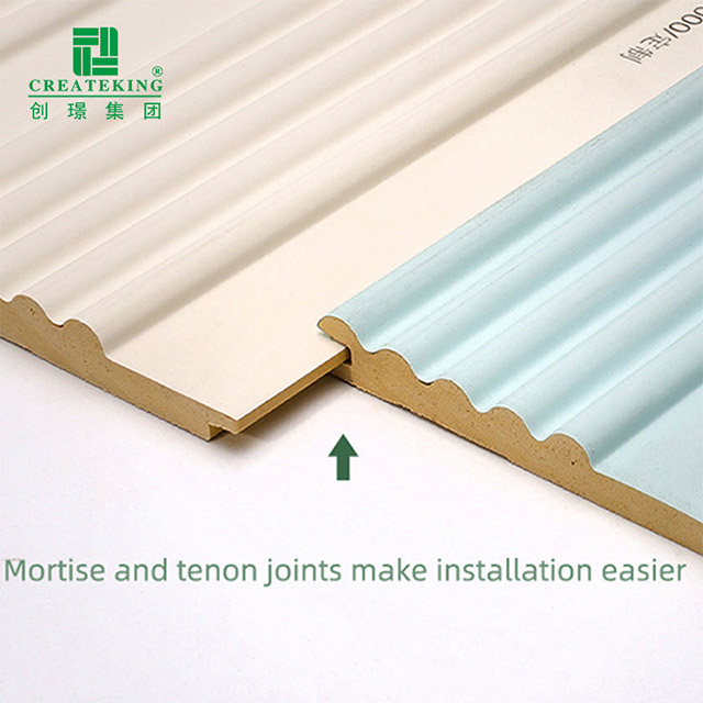 แผงผนังร่องทึบโค้ง 164 * 7.8 มม