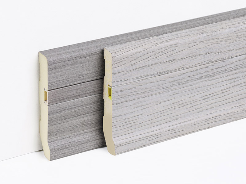 75*15 มม. PVC ซ่อนเล็บ Solid Skirting Board