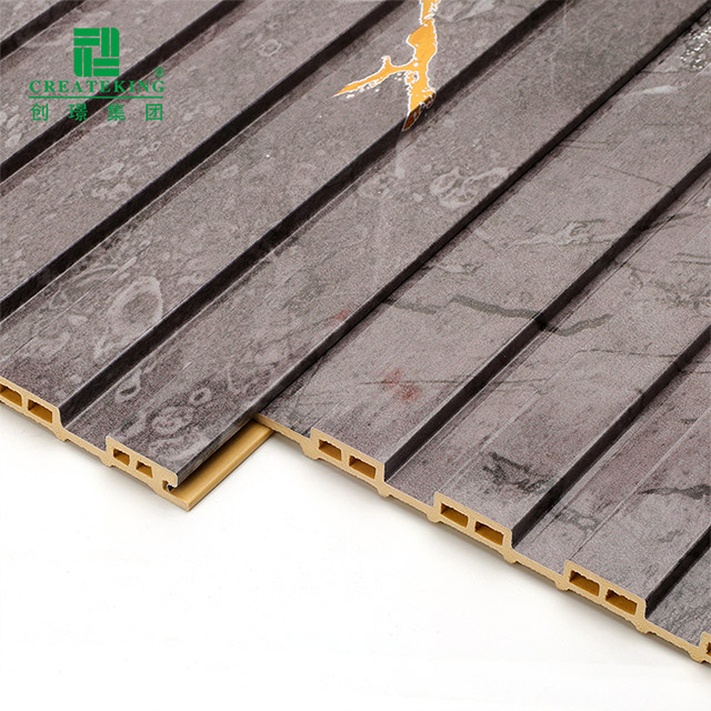 แผงผนังกลวงร่อง PVC กันน้ำ 155 * 17 มม