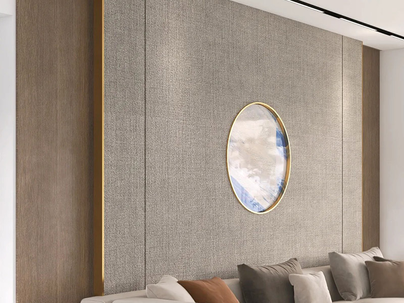 แผ่นผนังผ้าเลียนแบบ