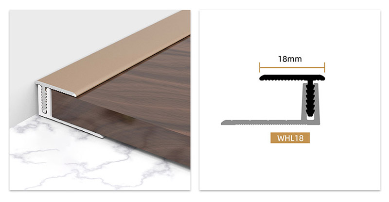 18 * 11.3 มม. รูปตัว T ด้านเดียวอลูมิเนียมอัลลอยด์ขอบตัดขอบ