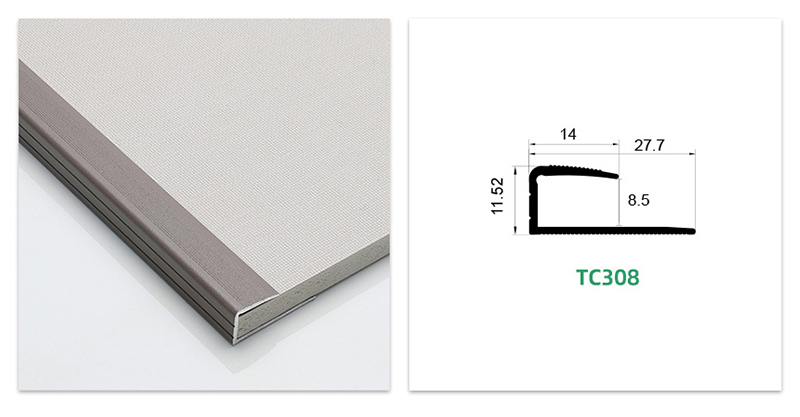  อุปกรณ์ตกแต่งพื้นลามิเนตแบบ C-moulding