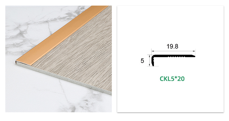 การ์ดเข้ามุมพื้นโลหะรูปตัว L