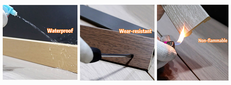 กระดานรอบพีวีซีแข็ง 60*12 มม