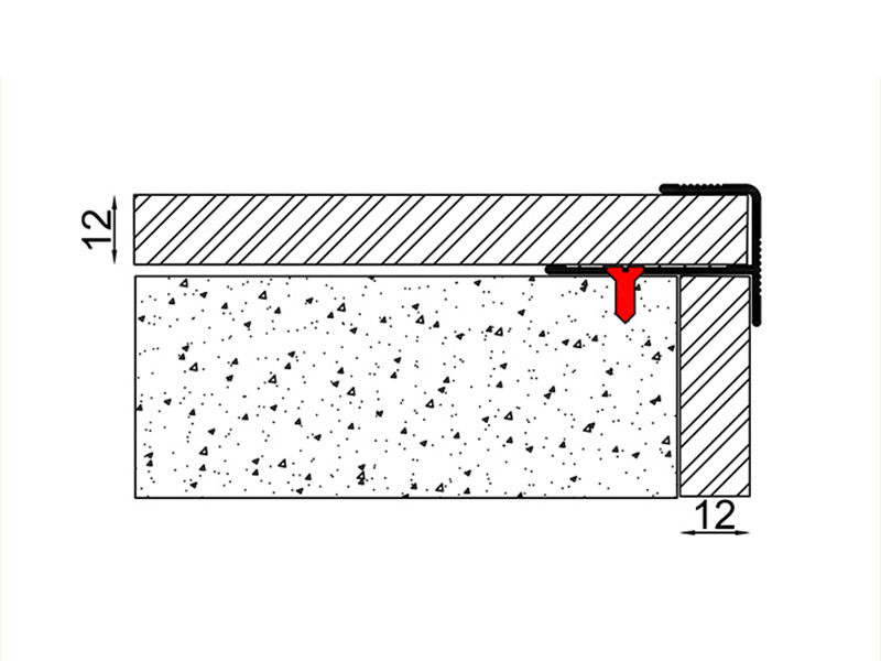จมูกบันไดอลูมิเนียมกันลื่น