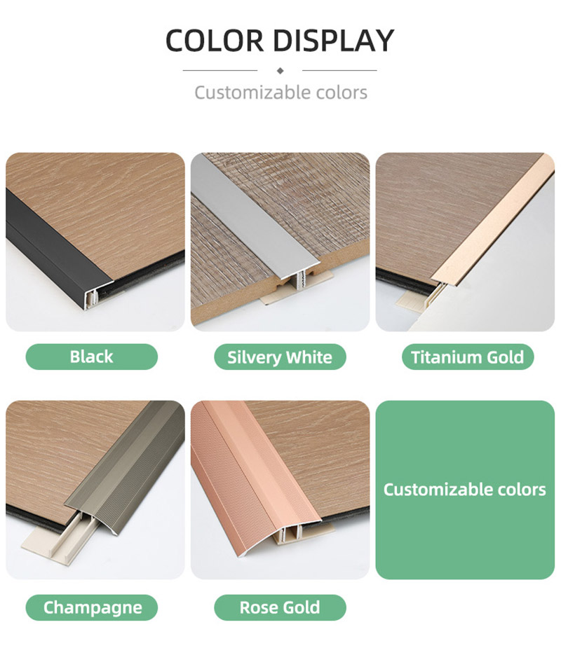 โปรไฟล์การเปลี่ยนพื้นอะลูมิเนียมแบบสกรูออน