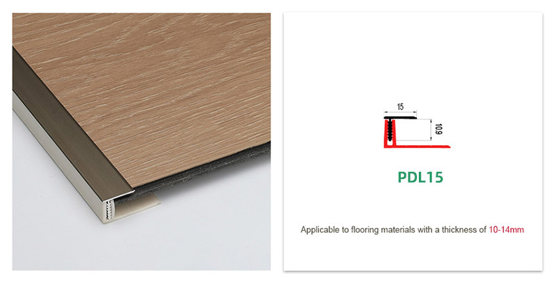 Offset T-Molding Floor Seams Transition Strip
