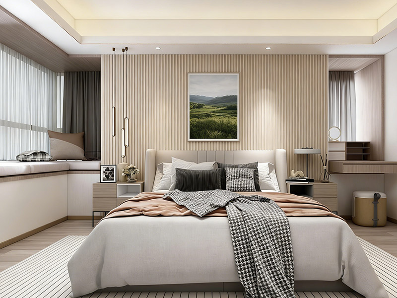 ผนังหัวเตียงห้องนอน