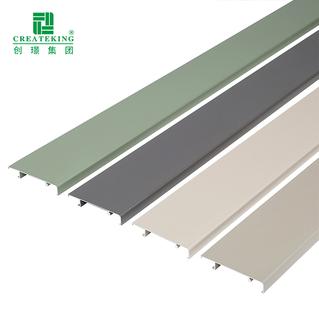 ผู้ผลิต Foshan เป็นมิตรกับสิ่งแวดล้อมรอบ Baseboard ผู้ผลิตอลูมิเนียม