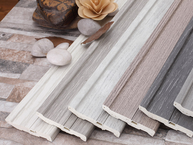 75*15 มม. PVC ซ่อนเล็บ Solid Skirting Board