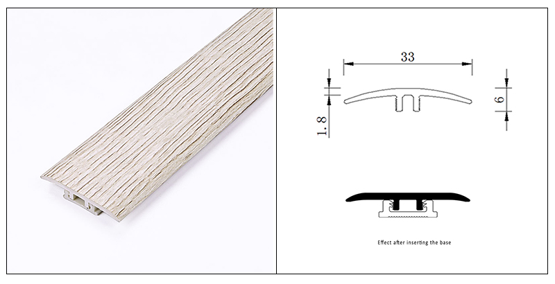33*6 มม. SPC T-Moulding
