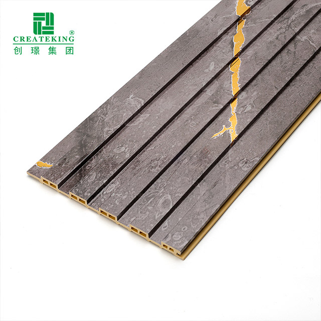 แผงผนังกลวงร่อง PVC กันน้ำ 155 * 17 มม