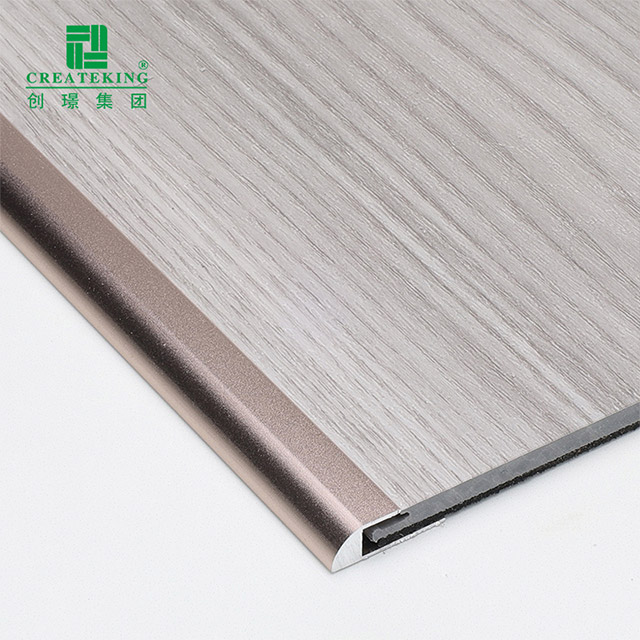 แถบขอบพื้นรูปตัว C สีโรสโกลด์ 20x5.15 มม 