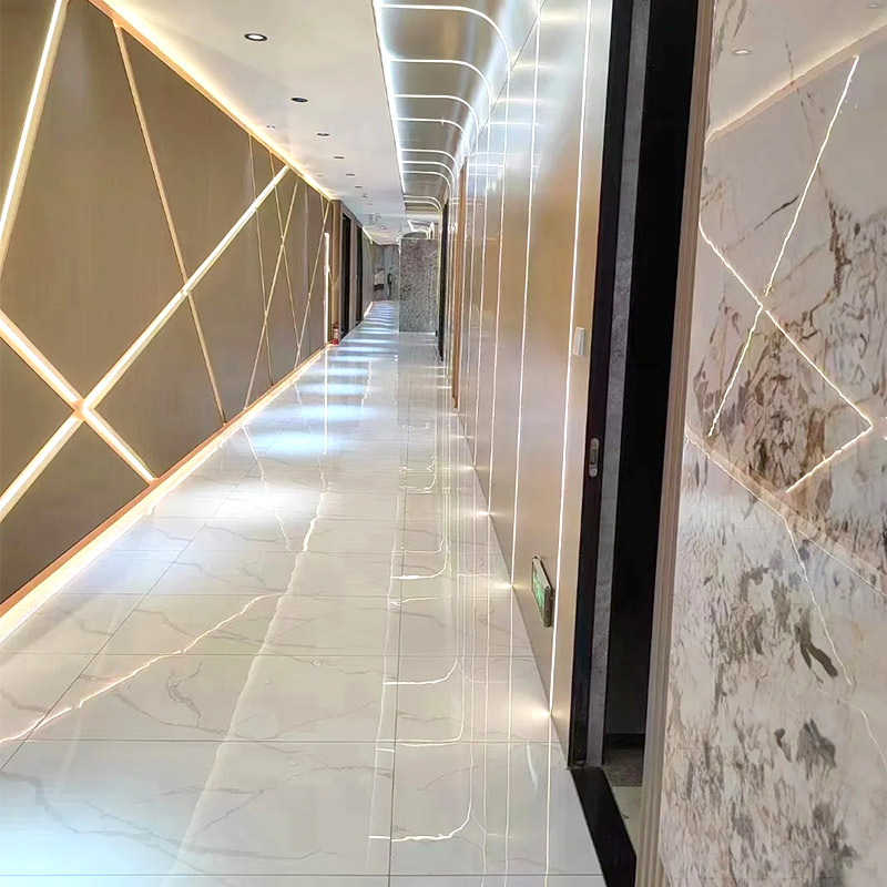 แผ่นผนัง WPC สำหรับผนังทางเดินในอาคาร