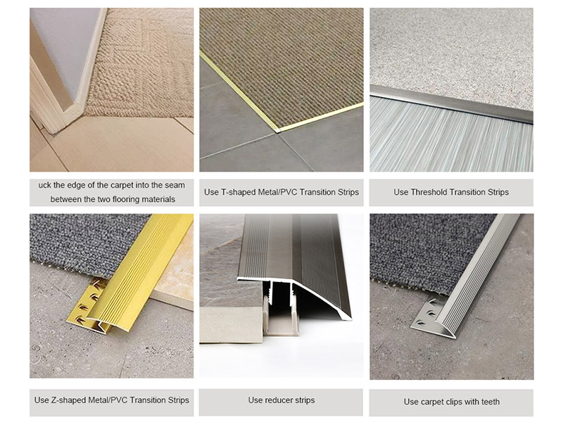 วิธีที่ดีที่สุดในการเปลี่ยนระหว่างพรมและกระเบื้องคืออะไร?