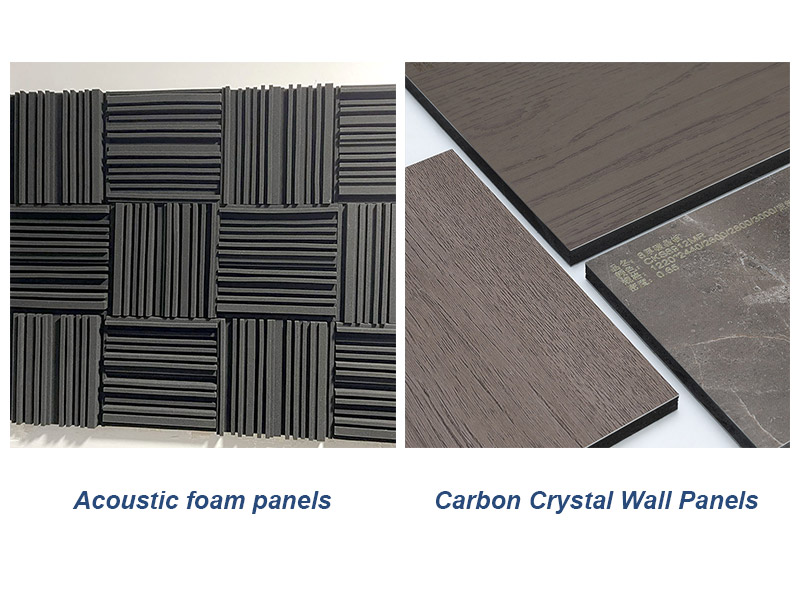 ความแตกต่างระหว่างแผงโฟมอะคูสติกและแผงผนังคริสตัลคาร์บอน: คู่มือที่สมบูรณ์