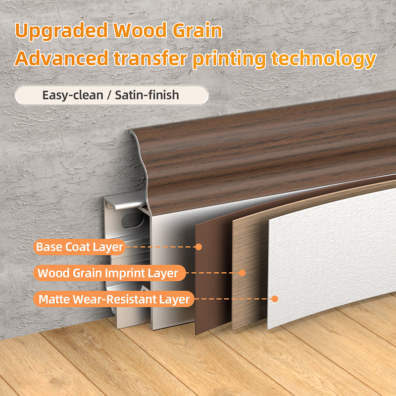 บัวอะลูมิเนียมอัลลอยด์ขนาด 50*12 มม. สไตล์ฝรั่งเศส