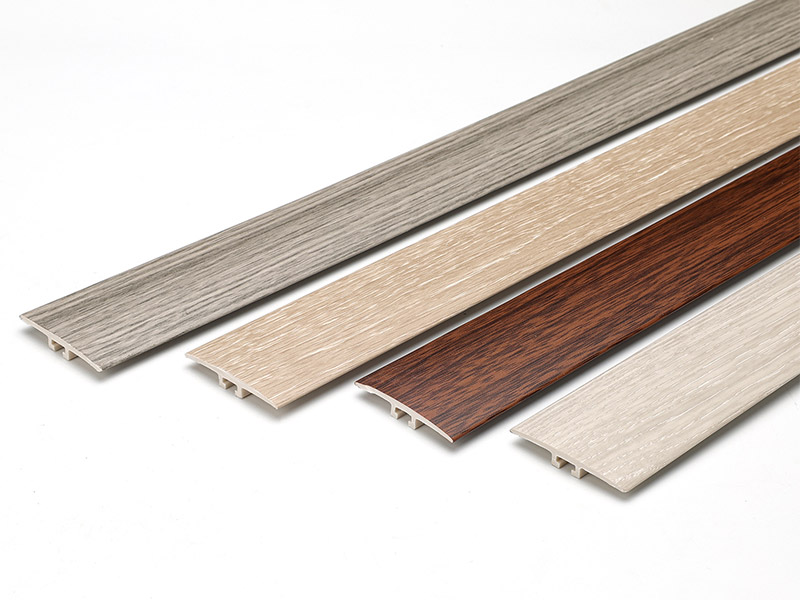 แถบเกณฑ์ประตูเอฟเฟกต์ไม้ SPC ขนาด 42 * 6.6 มม