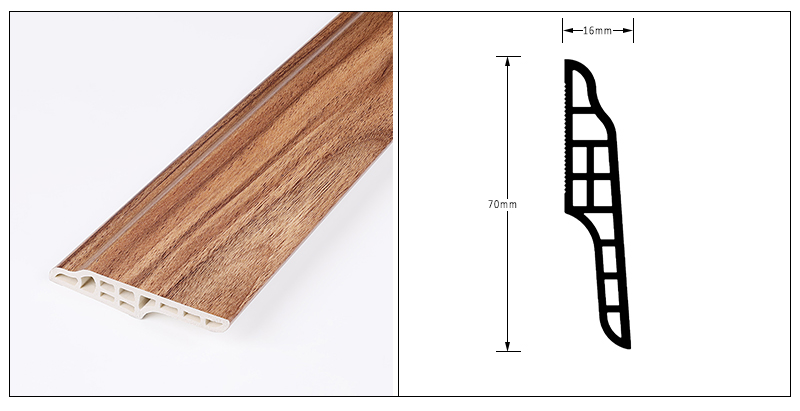 กระดานบัว SPC ขนาด 70*16 มม