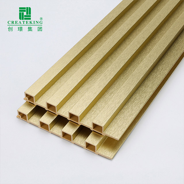 แผงผนังร่องทองเมทัลลิก 155 * 17 มม