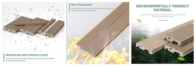 กระดานรอบเล็บที่ซ่อนอยู่ WPC 60 * 12 มม