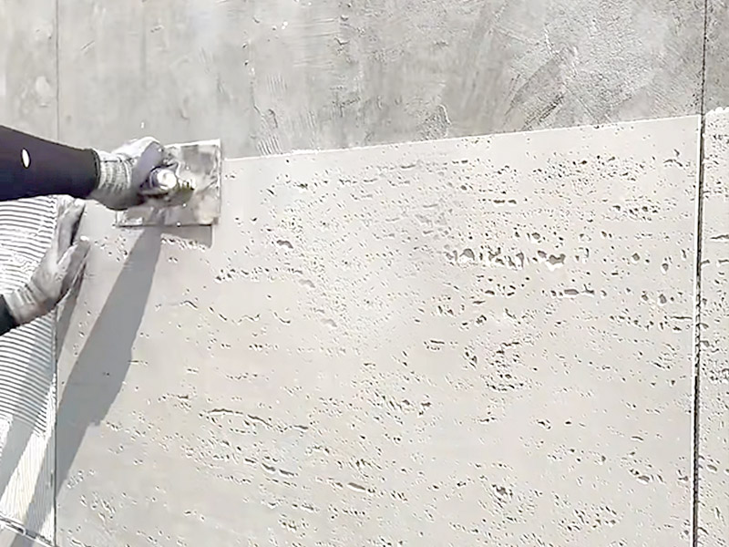 ติดตั้งและบำรุงรักษาแผ่นผนังหินอ่อน