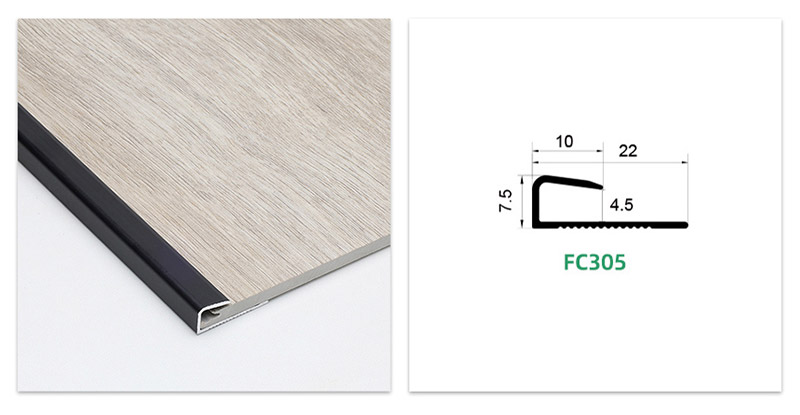 แถบเปลี่ยนพื้นอะลูมิเนียม Square Cap