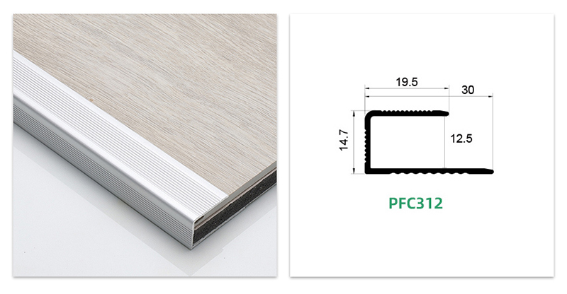 แผ่นปิดขอบพื้นอลูมิเนียมรูปตัว C