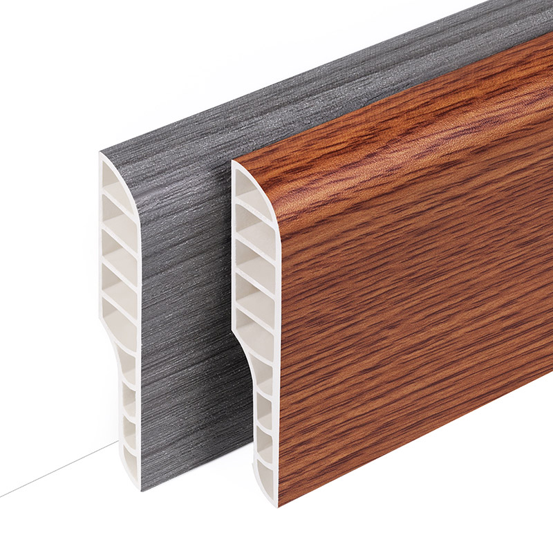 กระดานข้างก้นกลมดินสอ PVC 70*13 มม