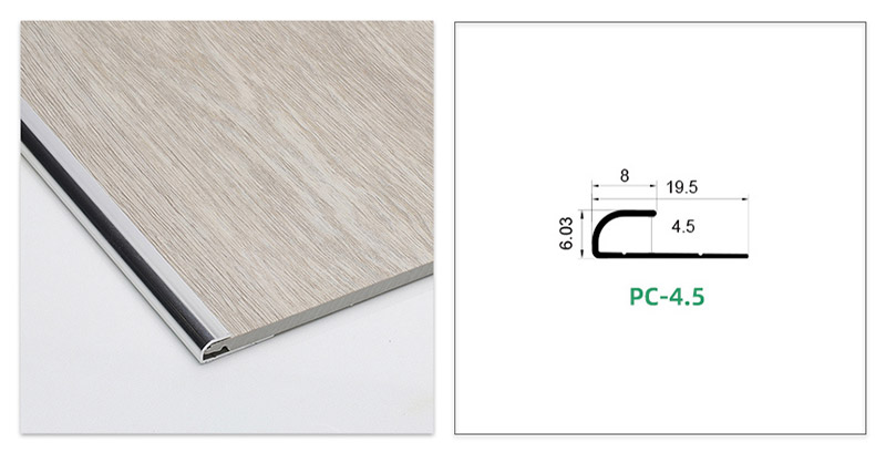 แผ่นปิดขอบพื้นโลหะรูปตัว C