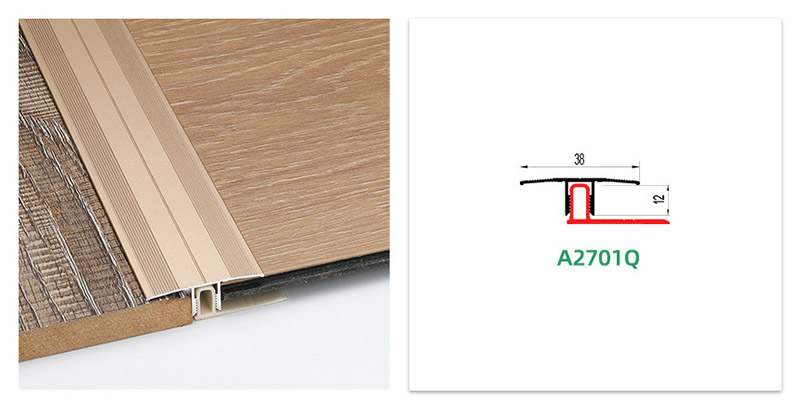 โปรไฟล์การเปลี่ยนพื้นอะลูมิเนียมแบบสกรูออน