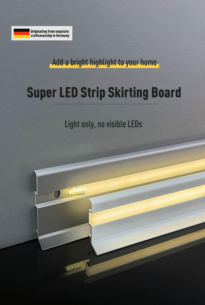 คณะกรรมการรอบที่มีความยืดหยุ่น LED PVC WPC ผนังแถบตกแต่งกาวตนเองสำหรับตกแต่งบ้าน DIY